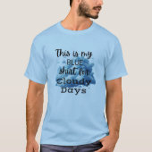 Blue Shirt für Cloudy Days Graphic T - Shirt (Vorderseite)