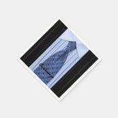 Blue Shirt und Krawatte Mens Anzug Napkins Serviette (Ecke)