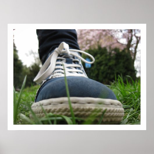 Blue Shoe Macro Poster (Vorne)