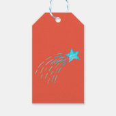 Blue Shooting Stars Geschenkanhänger (Vorderseite)