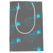 Blue Shooting Stars Mittlere Geschenktüte (Vorderseite)