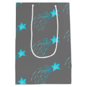 Blue Shooting Stars Mittlere Geschenktüte (Rückseite)
