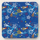 Blue Shooting Stars Untersetzer (Vorderseite)