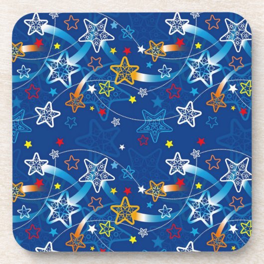 Blue Shooting Stars Untersetzer (Vorderseite)