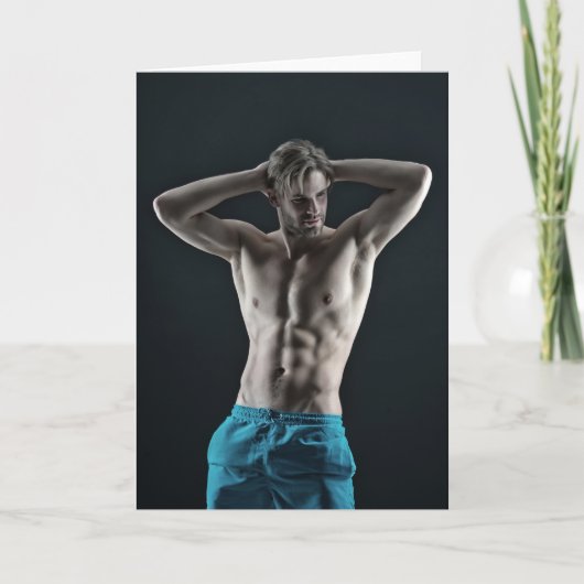 Blue Shorts Greetings Card Karte (Vorderseite)