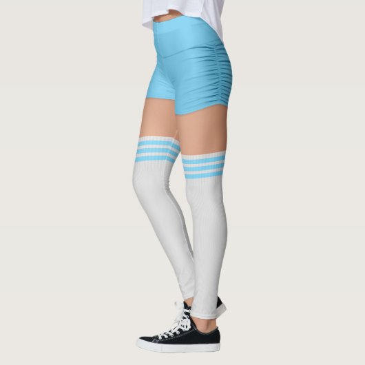 Blue Shorts Knee Socks Name Roller Derby Leggings (Links)