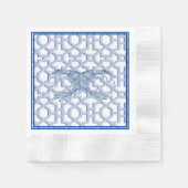 Blue Shrimp Paper Napkin Serviette (Vorderseite)