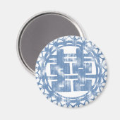 Blue Shuan Xi Magnet (Vorderseite/Rückseite)