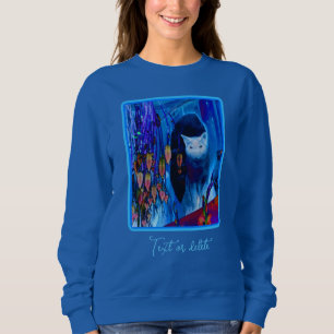 Blue Siamese Cat Animal Art Personalisiert Sweatshirt