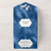 Blue silber Glitzer Sequenzierkleid glänzende Gown All In One Einladung (Außenbereich)