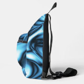 Blue Silk Crossbody Bag (Rechts)