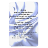 Blue Silk Design - Son Poem Magnet (Vertikal)