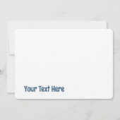 Blue Silk Einladung (Rückseite)