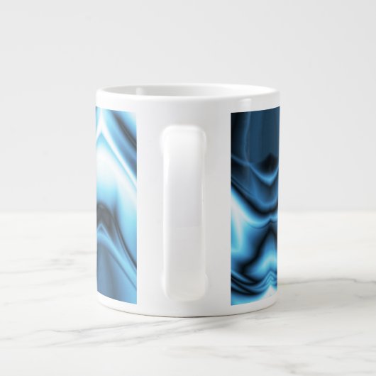 Blue Silk Jumbo-Tasse (Rückseite)