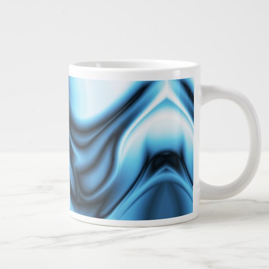Blue Silk Jumbo-Tasse (Rechts)