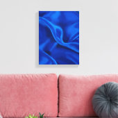 Blue Silk Painting - Still-Life Illustration Leinwanddruck (Insitu (Wohnzimmer))