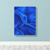 Blue Silk Painting - Still-Life Illustration Leinwanddruck (Insitu (Holzboden))
