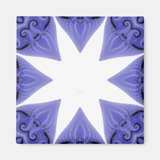 Blue Silk Star Magnet Template (Vorne)