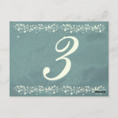 Blue Silk Tischnummern (Rückseite)