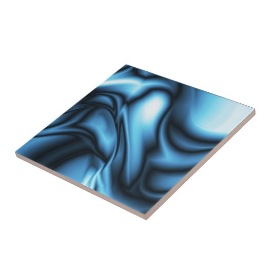 Blue Silk wave Fliese (Seite)