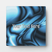 Blue Silk wave Fotoplatte (Vorderseite)