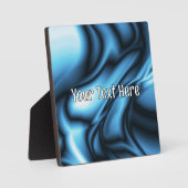 Blue Silk wave Fotoplatte (Vorderseite)