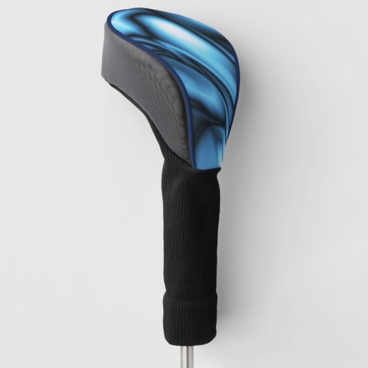 Blue Silk wave Golf Headcover (angewinkelt)