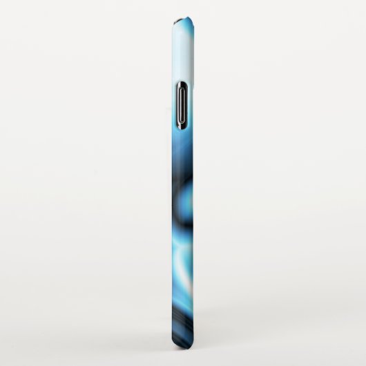 Blue Silk wave iPhone Hülle (Rechte Seite)