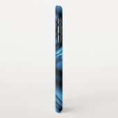 Blue Silk wave iPhone Hülle (Linke Seite)
