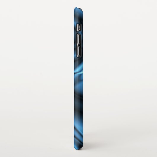 Blue Silk wave iPhone Hülle (Linke Seite)