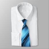 Blue Silk wave Krawatte (Gebunden)