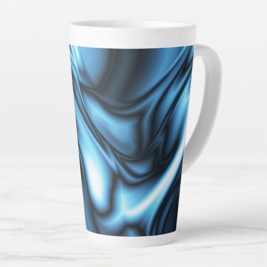 Blue Silk wave Milchtasse (Rechte Ecke)