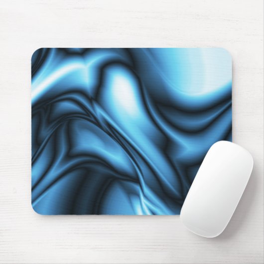 Blue Silk wave Mousepad (Mit Mouse)