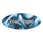 Blue Silk wave Namenschild (Vorderseite)