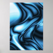 Blue Silk wave Poster (Vorne)