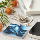 Blue Silk wave Schlüsselanhänger (Vorderseite rechts)