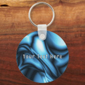Blue Silk wave Schlüsselanhänger (Rückseite)