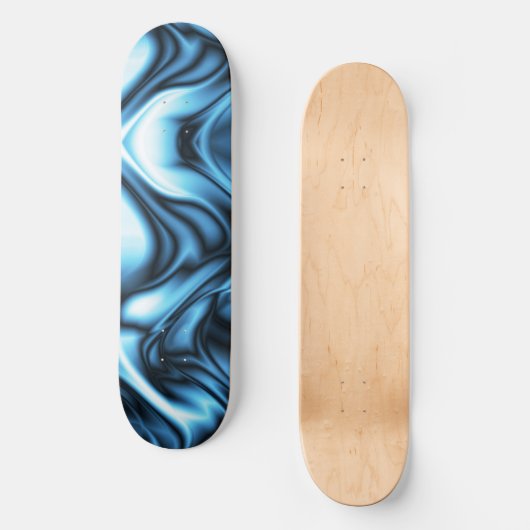 Blue Silk wave Skateboard (Vorderseite)