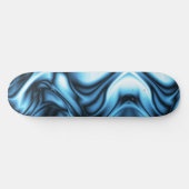 Blue Silk wave Skateboard (Horizontal)
