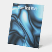 Blue Silk wave Sockelschild (Vorderseite)