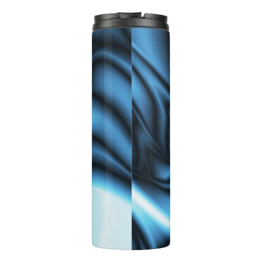 Blue Silk wave Thermosbecher (Rückseite)