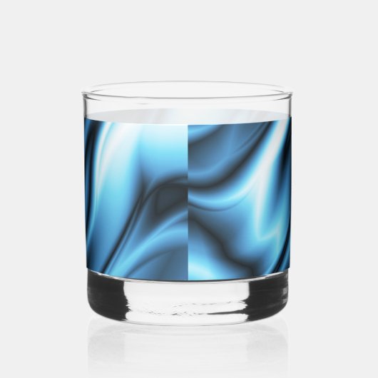 Blue Silk wave Whiskyglas (Rechts)