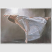 Blue Silken Grace Foto Decoupage Seidenpapier (Vorderseite)