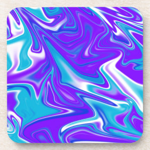 Blue_Silky_Liquid_Sky,_ Getränkeuntersetzer