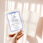 Blue Silly Goose Boys Baby Shower Einladung