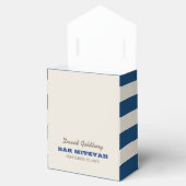 Blue & Silver Bar Mitzvah Gefälligbox Geschenkschachtel (Geöffnet)