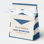 Blue & Silver Bar Mitzvah Gefälligbox Geschenkschachtel (Vorderseite)