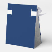 Blue & Silver Bar Mitzvah Modern Vielen Dank Geschenkschachtel (Rückseite)