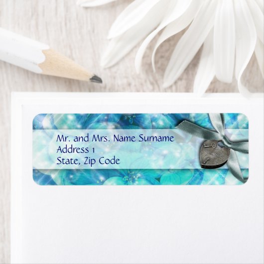 Blue Silver Beach Herz Partys (Insitu)