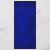 Blue Silver Christlich Cross Wedding Programm (Rückseite)